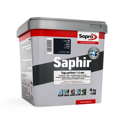 Fuga Saphir 1-6 mm czarny 90 4 kg Sopro
