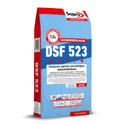 Zaprawa uszczelniająca elastyczna jednoskładnikowa DSF 523 4 kg Sopro