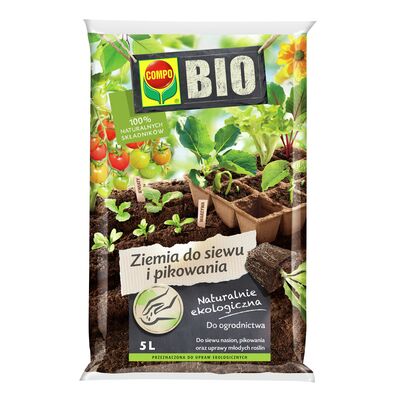 Ziemia BIO do siewu i pikowania 5 l COMPO BIO