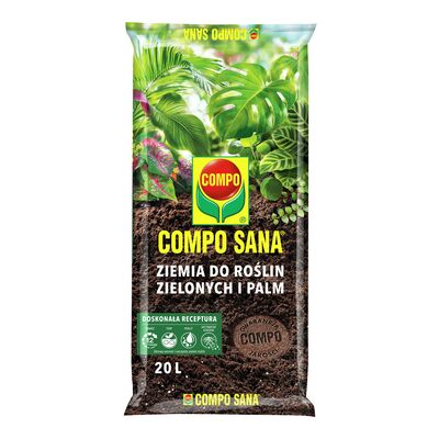 Ziemia do roślin zielonych i palm 20 l COMPO SANA