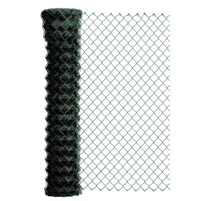 Siatka ogrodzeniowa pleciona ocynk+PVC oczko 60 mm Ø 2,4 mm 1,25 x 10 m zielona