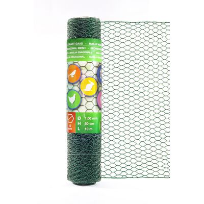 Siatka ogrodzeniowa pleciona heksagonalna 13 x 500 mm 5 m zielona