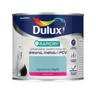 Farba akrylowa Dulux Rapidry 400 ml SAT zgaszony błękit
