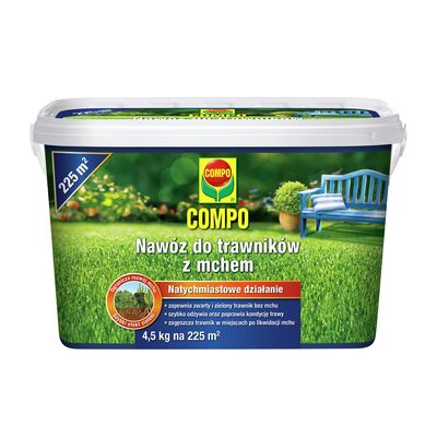 Nawóz do trawników z mchem 4,5 kg COMPO