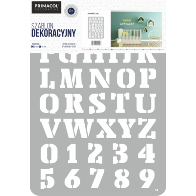 Szablon dekoracyjny XXL nr 28 Alphabet' Primacol Decorative