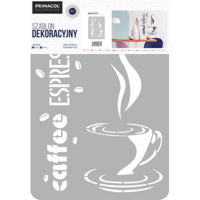 Szablon XXL nr 91 "Espresso" Primacol Decorative Decorative