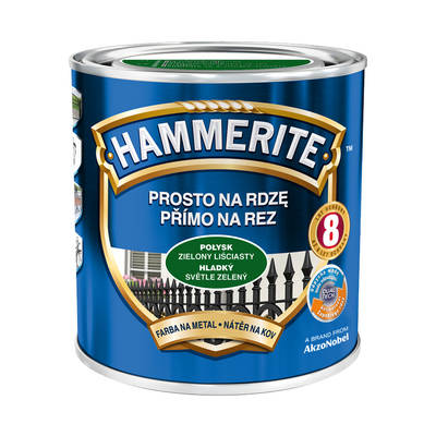Farba Prosto Na Rdzę Zielony Liściasty Połysk 0,7 l Hammerite