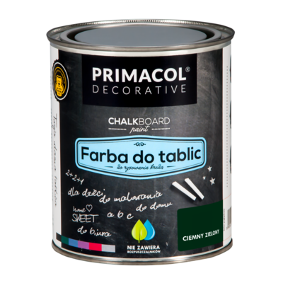 Farba do tablic zielona  0,75 l Primacol Decorative