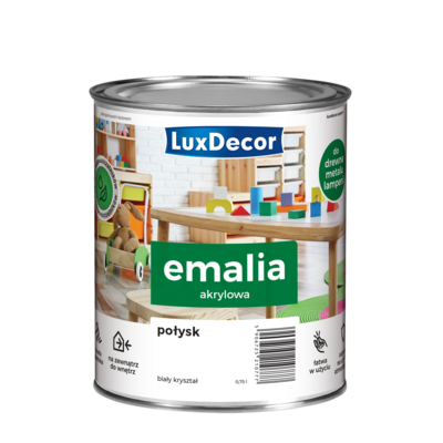 Emalia Luxdecor Biały Kryształ 0,75 l akrylowa POŁYSK