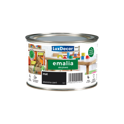 Emalia Luxdecor Absolutna Czerń 0,4 l akrylowa MAT
