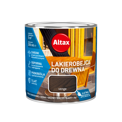 Lakierobejca do drewna 250 ml venge Altax