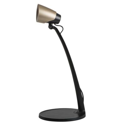 Lampka biurkowa SARI LED czarno-szampańska