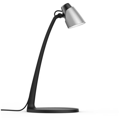 Lampka biurkowa LED W-SR biało-srebrna SARI