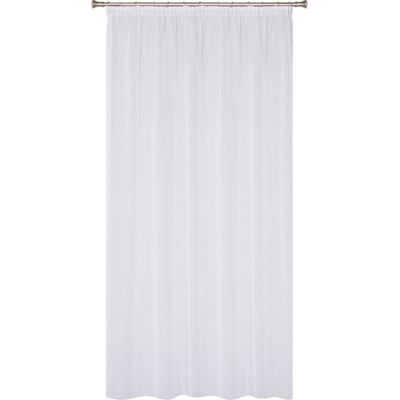 Firana z taśmą TRESSE 285 x 250 cm, kol. biały