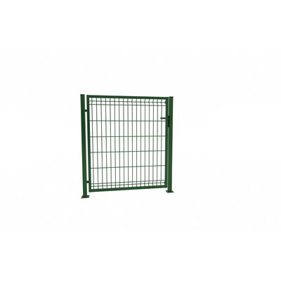 Furtka 3D 1,53 x 100 zestaw ze słupami 60 x 40 mm i zawiasami ocynk + 6005 (zielony) (oczko 50 x 200) prawa