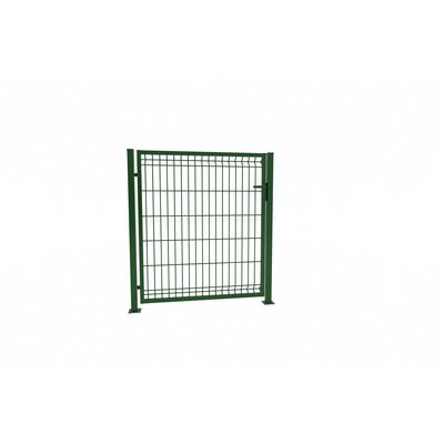 Furtka 3D 1,23 x 100 zestaw ze słupami 60 x 40 mm i zawiasami ocynk + 6005 (oczko 50 x 200) prawa