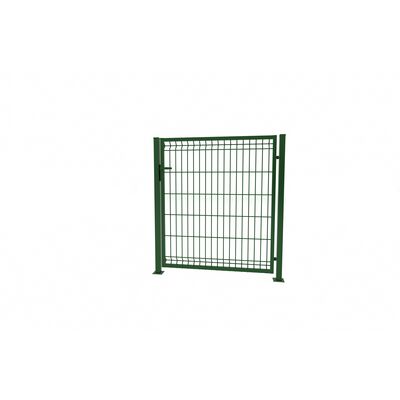 Furtka 3D 1,23 x 100 zestaw ze słupami 60 x 40 mm i zawiasami ocynk + 6005 (oczko 50 x 200) lewa