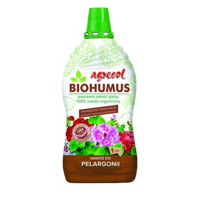 Nawóz do pelargonii Biohumus 1 l Agrecol