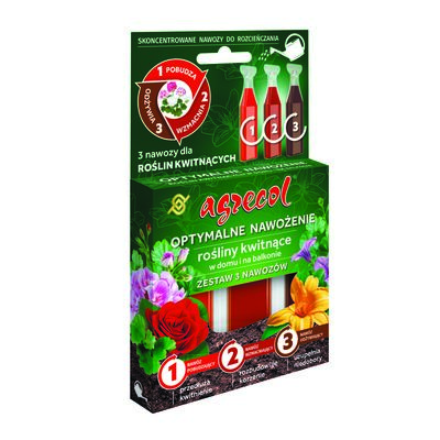 Odżywka do roślin domowych i balkonowych flowerspa 3 x 30 ml Agrecol