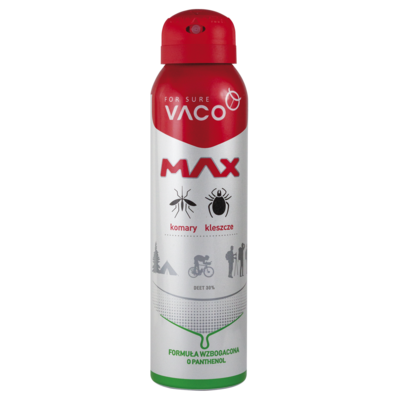 Spray MAX na komary kleszcze meszki z PANTHENOLEM DEET 30% 100 ml