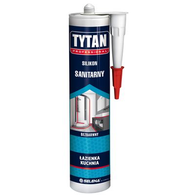 Silikon sanitarny 280 ml transparentny TYTAN PROFESSIONAL