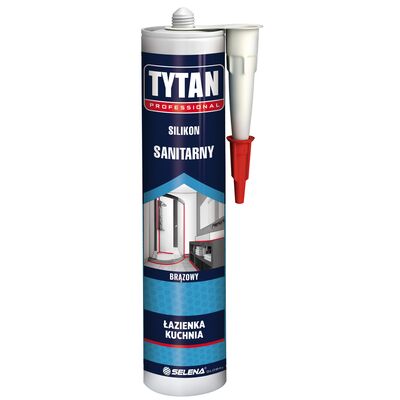 Silikon sanitarny brązowy 280 ml TYTAN PROFESSIONAL