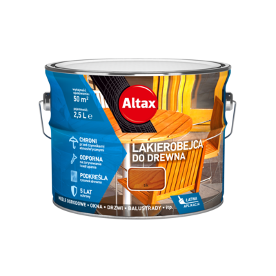 Lakierobejca do drewna 2,5 l tik Altax