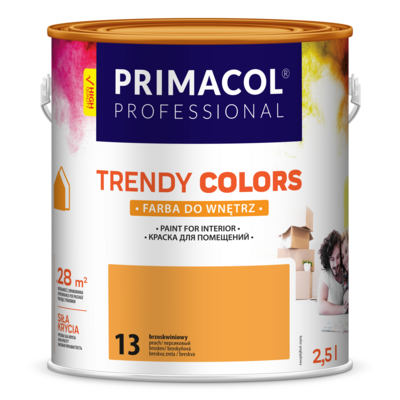 Farba Trendy Colors brzoskwiniowa (13) 2,5 l PRIMACOL PROFESSIONAL