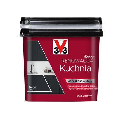 Farba Renowacyjna Easy Renowacja Kuchnia czarny mat 0,75 l V33