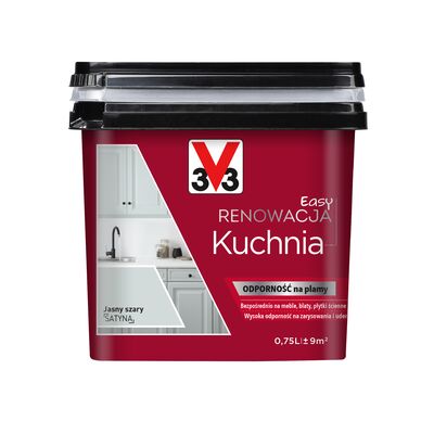 Farba Renowacyjna Easy Renowacja Kuchnia jasny szary 0,75 l V33