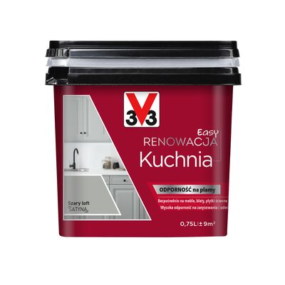 Farba Renowacyjna Easy Renowacja Kuchnia szary loft 0,75 l V33