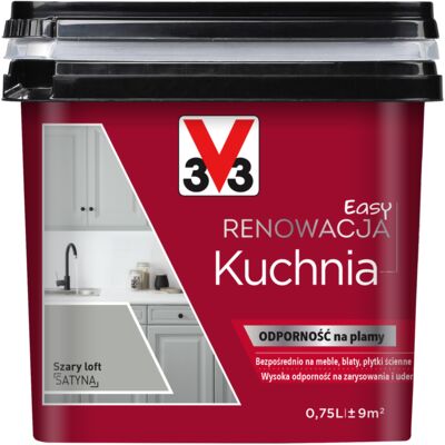 Farba Renowacyjna Easy Renowacja Kuchnia szary loft 0,75 l V33
