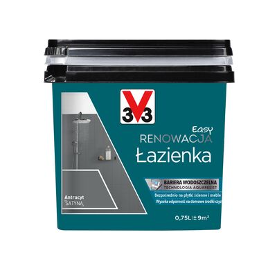 Farba Renowacyjna Easy Renowacja Łazienka antracyt 0,75 l V33