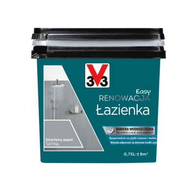 Farba Renowacyjna Easy Renowacja Łazienka szlachetny popiel 0,75 l V33