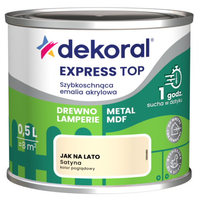 Szybkoschnąca emalia akrylowa EXPRESS TOP Jak na lato 0,5 l Dekoral