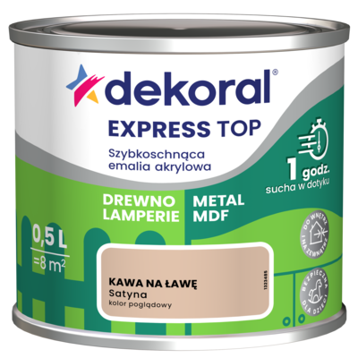 Szybkoschnąca emalia akrylowa EXPRESS TOP Kawa na ławę 0,5 l Dekoral