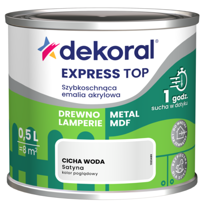 Szybkoschnąca emalia akrylowa EXPRESS TOP Cicha woda 0,5 l Dekoral