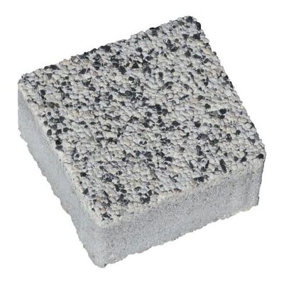 Kostka brukowa Westa 4 x 9,5 x 10,5 cm szary płukany POLBRUK