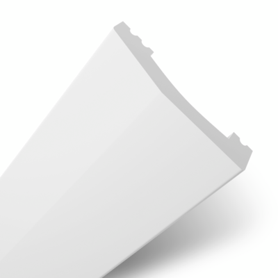 Listwa przypodłogowa z polimeru HD 2,4 mb DF07C 7 x 1,5 cm biały DMS