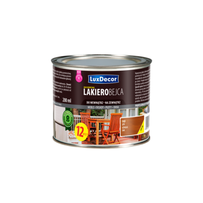 Lakierobejca do drewna dąb 0,2 l LuxDecor