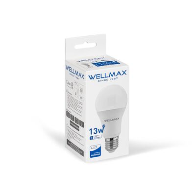 Żarówka ledowa Wellmax Samsung tradycyjna LED E-27 13 W  barwa zimna