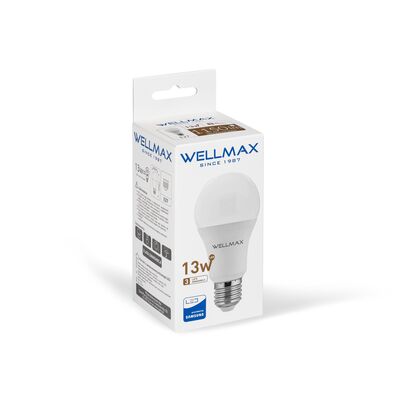 Żarówka ledowa Wellmax Samsung tradycyjna LED E-27 13 W  barwa neutralna