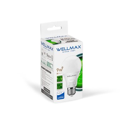 Żarówka ledowa Wellmax Samsung tradycyjna LED E-27 9 W neutralna czujnik ruchu