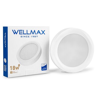 Oprawa ledowa Wellmax Samsung natynkowa okrągła 18W 4000k