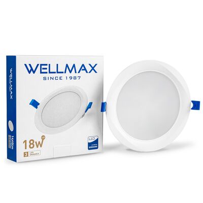 Oprawa ledowa Wellmax Samsung wpuszczana okrągła 18W 4000k