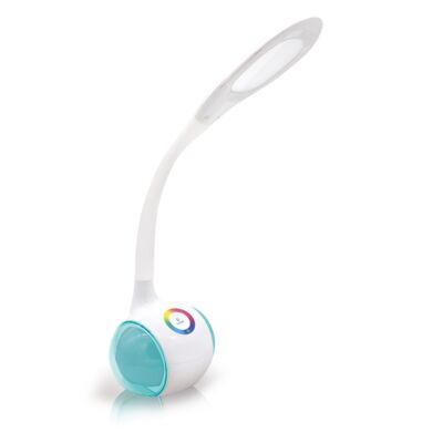 Lampka biurkowa + lampa nocna bateria 2400 mah biała PLATINET