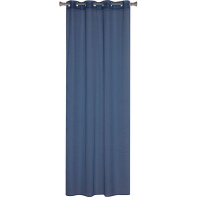 Firana z kółkami SOFIA 140 x 260 cm granatowa