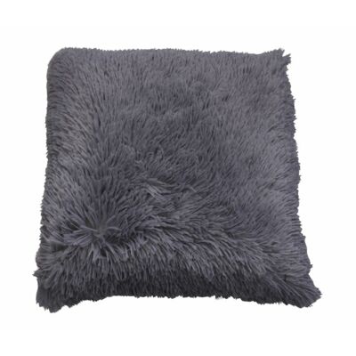 Poduszka SHAGGY 45 x 45 cm ciemnoszara