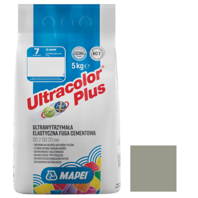 Fuga Ultracolor Plus 115 Szary rzeczny 5 kg MAPEI