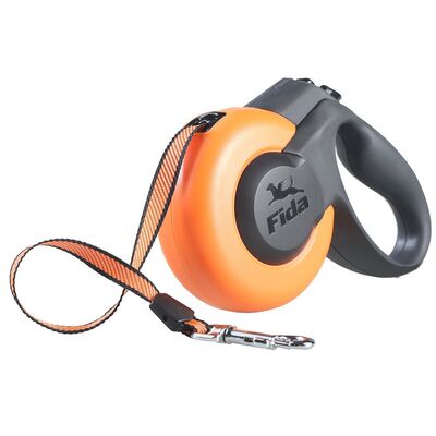 Smycz automatyczna FIDA MARS pomarańczowo-czarna XS do 12 kg 3 m